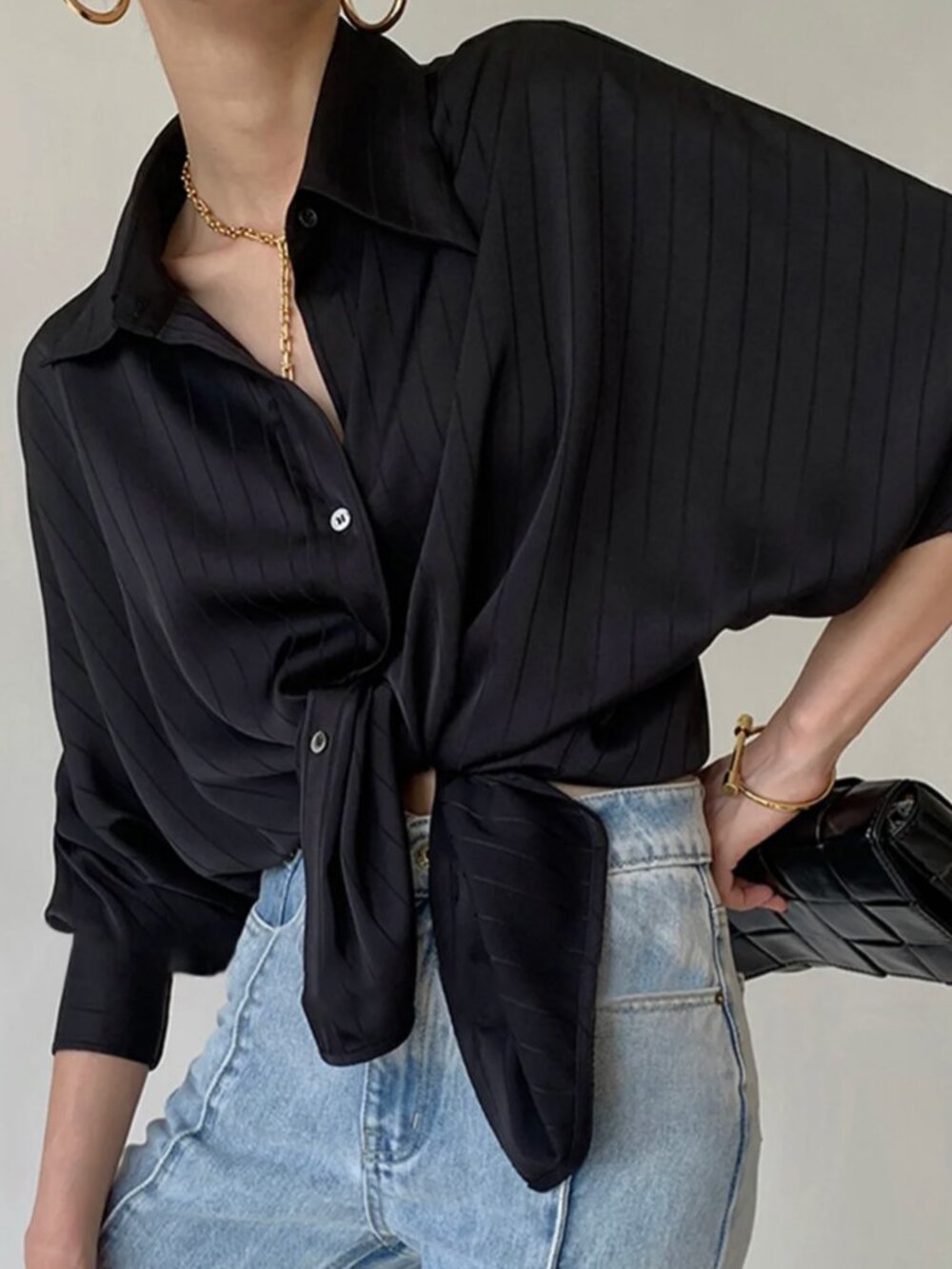 Commense Charlotte Oversized Button Up Collared Shirt M